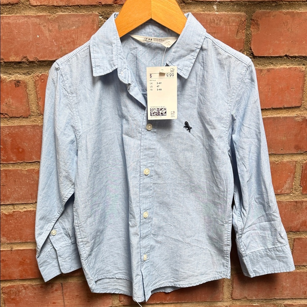 BNWT H&M Kids Light Blue Button-Up Shirt